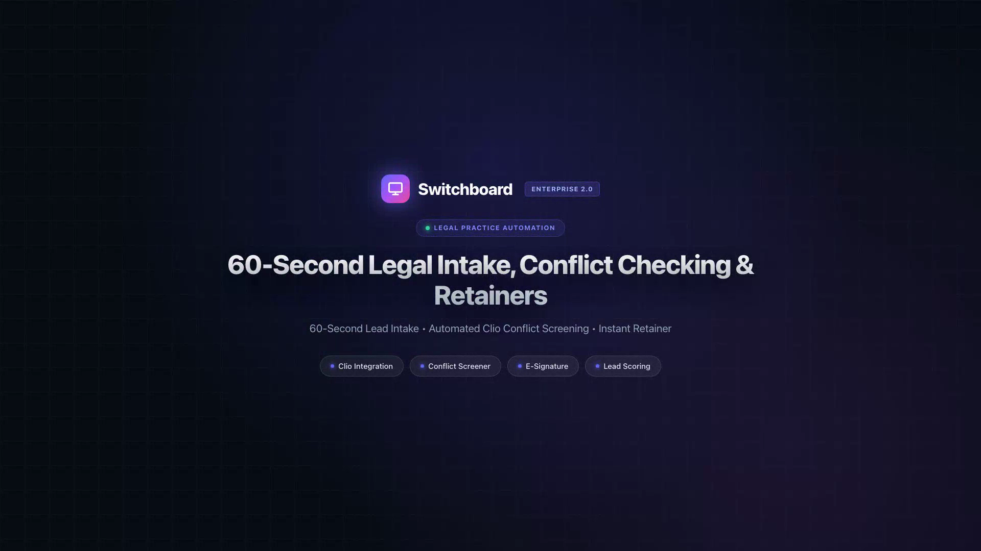 60-Second Legal Intake, Conflict Checking & Retainers
